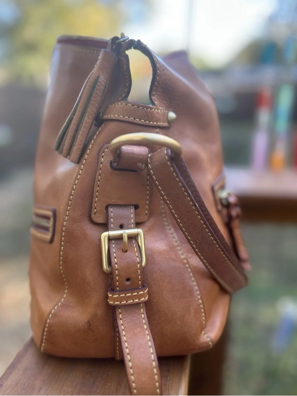 Dooney & Bourke Florentine Large Leather Satchel - Picture 3 of 6